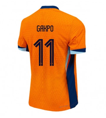 Holland Cody Gakpo #11 Hjemmebanetrøje EM 2024 Kort ærmer